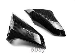 Carbon Fiber Side Tank Cover Air Intake Fairing Cowl For YAMAHA MT-09 FZ09 17-19