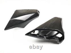 Carbon Fiber Side Tank Cover Air Intake Fairing Cowl For YAMAHA MT-09 FZ09 17-19