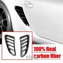 Carbon Fiber Side Vent Air Duct Intake Cover Fit For Porsche Boxster 987 2005-12
