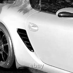 Carbon Fiber Side Vent Air Duct Intake Cover Fit For Porsche Boxster 987 2005-12