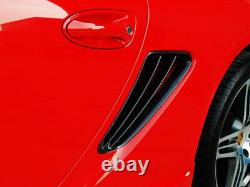Carbon Fiber Side Vent Air Duct Intake Cover For Porsche Cayman S 987 2 Slats