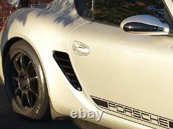 Carbon Fiber Side Vent Air Duct Intake Cover For Porsche Cayman S 987 4 Line