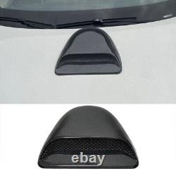 Carbon Fiber Style Car Hood Vent Scoop Louver Scoop Cover Air Flow Intake Acc li