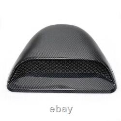 Carbon Fiber Style Car Hood Vent Scoop Louver Scoop Cover Air Flow Intake Acc li