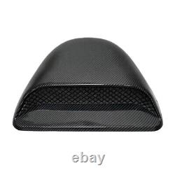 Carbon Fiber Style Car Hood Vent Scoop Louver Scoop Cover Air Flow Intake New