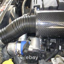 Carbon Fiber Style Cold Air Intake Filter Induction Kit Pipe House Flow System