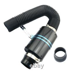 Carbon Fiber Style Cold Air Intake Filter Induction Kit Pipe House System New