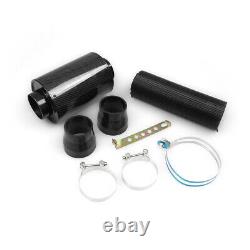 Carbon Fiber Style Cold Air Intake Filter Induction Kit Pipe House System New