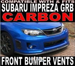 Carbon Front Bumper Vents Air Intakes FOR Subaru Impreza GRB STI Hatchback 08+