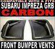 Carbon Front Bumper Vents Air Intakes For Subaru Impreza Grb Sti Hatchback 08+