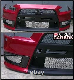 Carbon Front Bumper Vents Air intake kit Fits Mitsubishi Evo X EVOLUTION 10