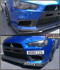 Carbon Front Bumper Vents Air intake kit Fits Mitsubishi Evo X EVOLUTION 10