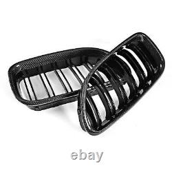 Carbon Front Grill Grille Gloss Black For BMW 6 Series F06 M6 F12 F13 M6 2012-18
