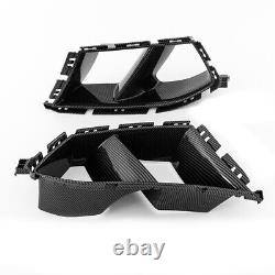 Carbon Look Front Bumper Side Air Vent Grille Cover For BMW G80 M3 G82 M4 21-23