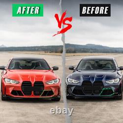 Carbon Style For BMW G80 M3 G82 M4 21-24 Front Bumper Side Air Vent Grille Cover