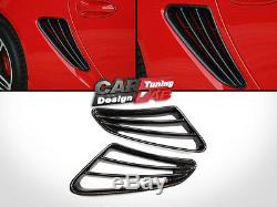 Carbon fiber Side Intake Vent Fender air flow Covers for Porsche 987 Cayman S