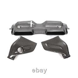 Dry Carbon Fiber Air Filter Intake Engine Cover System For Mercedes W204 C63