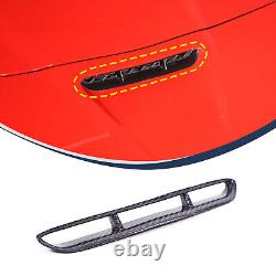 Dry Carbon Fiber Hood Intake Vent Frame Cover Trim For Corvette C6 2005-2013