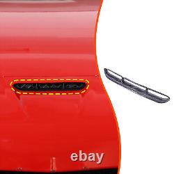 Dry Carbon Fiber Hood Intake Vent Frame Cover Trim For Corvette C6 2005-2013