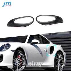 Dry Carbon Fiber Side Fender Air Intake Vents Car Styling for Porsche 911 14-16