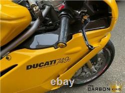 Ducati 749 999 Carbon Air Intake Covers In Plain Gloss Weave Fiber Fibre Panels