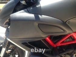 Ducati diavel carbon fibre air intake covers 2011 12 13 14 15 16 17