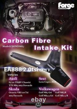 FORGE Carbon Fibre Intake Kit for VW, Audi, Seat, Skoda 2.0 TSI EA888 GEN 3