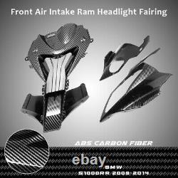 Fit For BMW S1000RR 09-14 Carbon Fiber Front Air Intake Ram Headlight Fairing