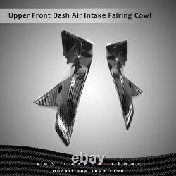 Fit For Ducati 848 1098 1198 Upper Front Dash Air Intake Fairing Carbon Fiber