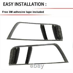 Fits Audi R8 2016-2018 Carbon Fiber Rear Bumper Air Vent Intake Grill Cover Trim