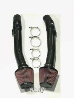 Fits Nissan GTR R35 09-20 Carbon Fiber 70mm Air Intake Kit + K&N Air Filters