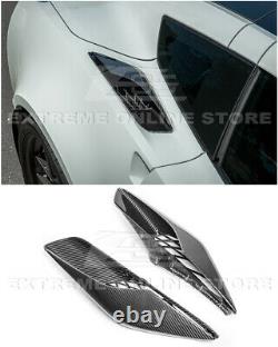 For 14-19 Corvette C7 Z06 Factory Style Carbon Fiber Rear Quarter Intake Vents
