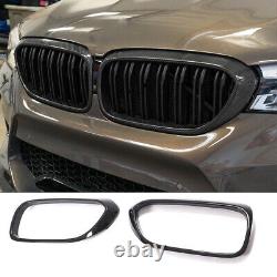 For BMW 5 Series G30 G31 G38 F90 M5 18-20 Carbon Fiber Front Kidney Grill Grille
