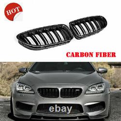 For BMW 6-Series F06 M6 F12 F13 650i 12-17 Front Kindney Grille Carbon Fiber