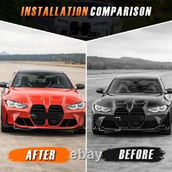 For BMW G80 M3 G82 M4 Front Bumper Side Air Vent Grille Grill Cover Carbon Fiber