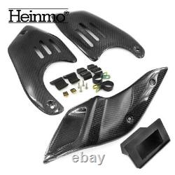 For BMW R NINE T 2015-2022 Carbon Fiber Side Cover Intake Pipe Cover Engine Cowl