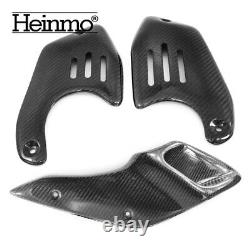 For BMW R NINE T 2015-2022 Carbon Fiber Side Cover Intake Pipe Cover Engine Cowl