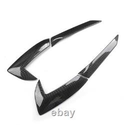 For CORVETTE C8 Carbon Fiber Black Engine Intake Side Vents Door Garnish Pair