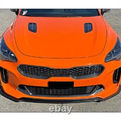 For Kia Stinger 2018-23 DRY CARBON Front Hood Inlet Air Intake Vents Grill Cover