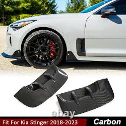 For Kia stinger 2018-23 REAL CARBON Side Wing Air Flow Fender Intake Vent Cover