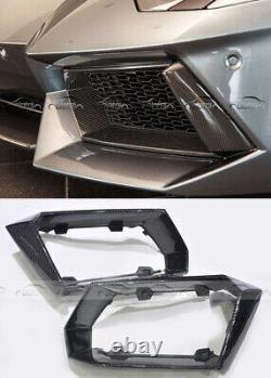 For Lamborghini Aventador LP700-4 Carbon Fiber Fog Lamp Cover Air Intake Vents