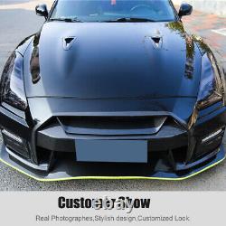 For Nissan GTR R35 2008-20 Real Carbon Bonnet Hood Vent Scoops Air Intake Ducts