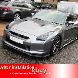 For Nissan GTR R35 2008-20 Real Carbon Bonnet Hood Vent Scoops Air Intake Ducts
