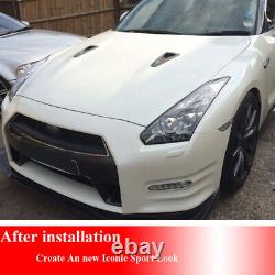 For Nissan GTR R35 2008-20 Real Carbon Bonnet Hood Vent Scoops Air Intake Ducts