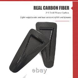 For Nissan GTR R35 2008-20 Real Carbon Bonnet Hood Vent Scoops Air Intake Ducts