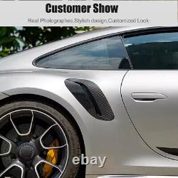 For Porsche 911 992 2019-2022 Dry Carbon Fiber Side Fender Vent Air Intake Cover