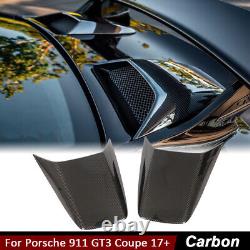 For Porsche 911 GT3 Coupe 2017-18 DRY CARBON FIBER Rear Trunk Intake Vent Cover