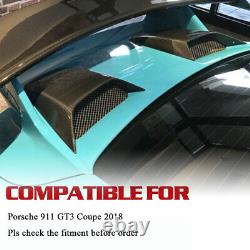 For Porsche 911 GT3 Coupe 2017-2018 DRY CARBON Rear Trunk Intake Vent Cover Trim