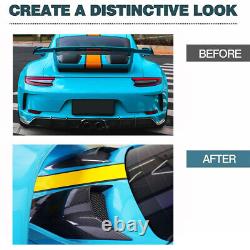 For Porsche 911 GT3 Coupe 2017-2018 DRY CARBON Rear Trunk Intake Vent Cover Trim