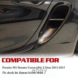 For Porsche 981 Boxster 2013-2015 Carbon Fiber Air Intake Side Scoop Cover Trims